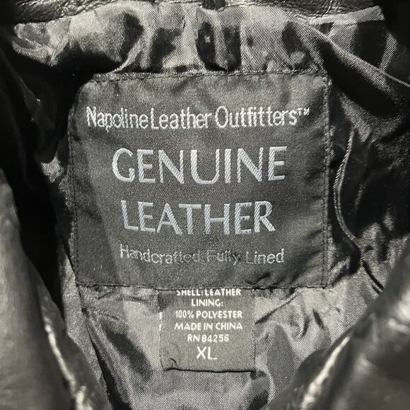 Vintage 2000s Genuine Leather Black Leather Jacket - Picture 4 of 4